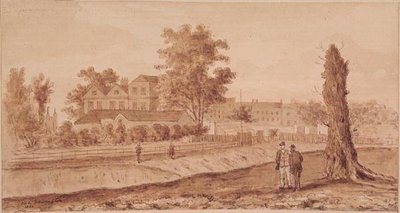 Stoke Newington Green, initiales H.F., 1860 - English School